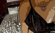 The brazilian latina doll moans loudly as the monster cock stretches her big ass, cumming hard in the intense scene