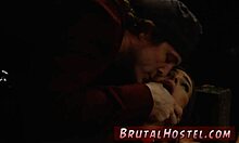 first time straight jacket bondage fuck with two young sluts sydney cole, so intense.