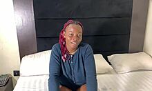 Pretty ebony teen in casting interview. What secrets will she reveal?