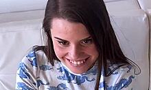 Young Brunette Sucks Massive Cock in POV Compilation