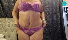 Hot Milf Records Herself In Sexy Underwear For Rough Fun