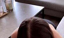 Young Brunette Sucks Massive Cock in POV Compilation