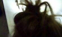 Sexy blonde housewife teases with cock sucking and riding