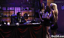 Kenzie Reeves Kira Noir Jane Wilde Share Giant Dick in Crazy Goth Foursome