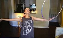 Hoop Girl Shakes Tits in Dance