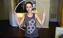 Hoop Girl Shakes Tits in Dance