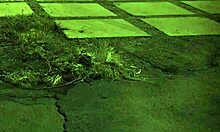 Teen tries outdoor double penetration for first time! 😲🍑🍆