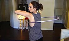 Hoop Girl Shakes Tits in Dance