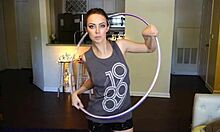 Hoop Girl Shakes Tits in Dance
