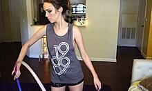 Hoop Girl Shakes Tits in Dance