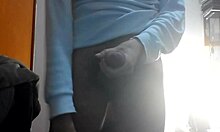 Spanish teen feels intense pleasure masturbating European cock passionately