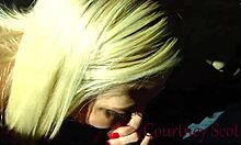 bratty teen stepsister punished sucking stepbrothers dick in garage