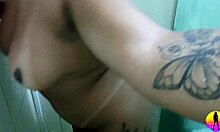 Latina Brunette Friend Masturbates!
