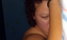 Latina friend in lingerie gets blowjob and sex recorded on phone to become pornstar girlfriend