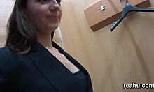 perfect czech girl gets teased in supermarket then shagged in pov with blowjob and asshole action