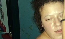 Latina friend in lingerie gets blowjob and sex recorded on phone to become pornstar girlfriend