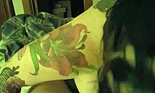 Homemade bbw amateur with big tits gives great blowjob to tattooed guy