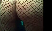 Mesh Stockings and Spanking in Homemade Amateur Fetish Video with Toys and Socks
