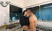 Cute teen discovers huge cock for first time