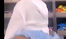 Keisha Minaj twerks her ass in a bustling city deli, drawing public stares.