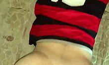 torcedora do flamengo on all fours with raised butt