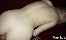 Blonde teen sucking cock in POV before getting railed like a slut.