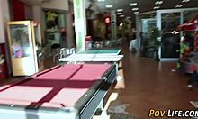 petite brunette teen amateur pov handjob and masturbation in high definition 😏