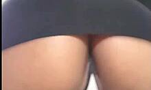 curious goddess amateur redhead in dress without panties masturbating feet licked hairy pussy sucked fucking big ass