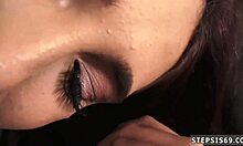 Brunette Teen Sucking Banana Treat