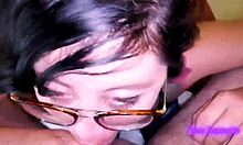 Stepsister Samantha sucks dick with green eyes!