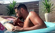 I watch Marcos Goiano and Joseph Megazord fucking in the pool