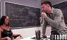 The teacher gets impressed by her student's huge dick, starring August Skye and Madi Collins with Seth Gamble.