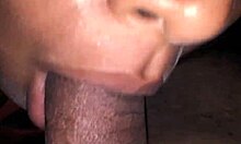 I moan as she sucks my dick until she milks me with her hands so deliciously, feeling every intense sensation in our homemade session