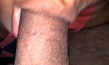 I moan as she sucks my dick until she milks me with her hands so deliciously, feeling every intense sensation in our homemade session