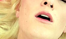 petite blonde beauty in a solo scene