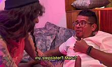 Busty Latina bangs her stepbrother right beside her sister-in-law!