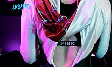 Spider-Gwen Masturbates Her Shaved Pussy In Sexy Sextape Scene