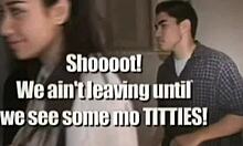 this amateur teen slut fingering at the party 😏