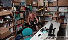 Hey, that police officer gives a handjob during interrogation when the suspect gets caught red-handed