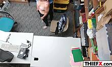 Teen Burglar Gets Punished By Police Officer In The Garage Office