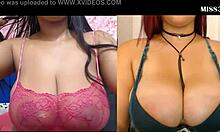 Huge Tits Girls Compete for Your Attention: Left or Right?