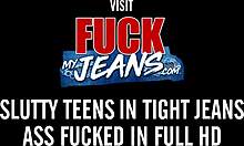 Rough Ass Fuck on Brunette Slut