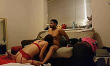 again this cheating milf licking her young lover's ass