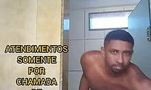 dark-skinned carioca hunk showers for gay webcam calls only