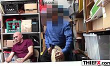 Sweety jacker gets banged hard by burglar