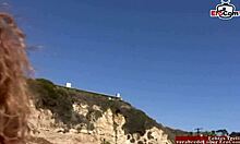 Blonde teen 18+ with perfect tits embarks on her first porn pickup