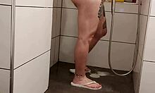 Blonde Teen Enjoys Private Shower Time