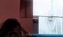 Amateurs perform a sexy dance routine with bent over poses and massage elements.