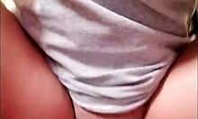 morena brunette rides cock cowgirl style with creampie in homemade video