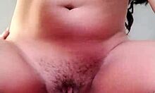 morena brunette rides cock cowgirl style with creampie in homemade video